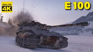 World of Tanks 4 Kills 8,6tys damage E 100 | 4K Video | - My battle My rules