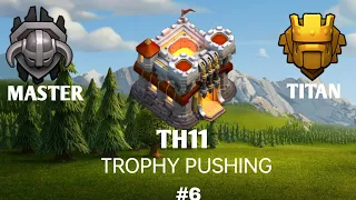 LIVE TROPHY PUSHING WITH BOWLER'S IN COC #6- CLASH OF CLANS- SASHWAT GAMERZ