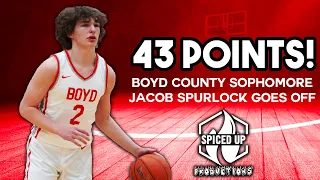 Boyd County (KY) 2026 Guard Jacob Spurlock Scores 43 Points in win vs East Carter