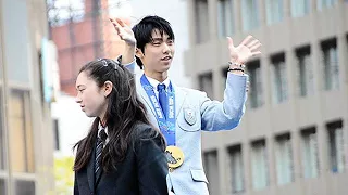 ２０１４年　フィギュア羽生結弦選手が仙台市で凱旋パレード