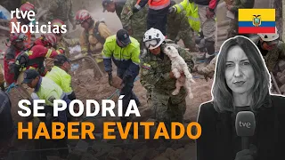 ECUADOR: Al menos 16 MUERTOS y 7 DESAPARECIDOS tras un CORRIMIENTO de TIERRA en Alusí | RTVE