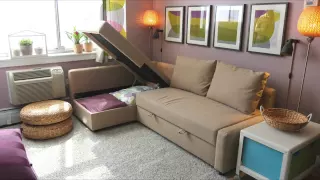 FRIHETEN Sofa Bed - IKEA Home Tour