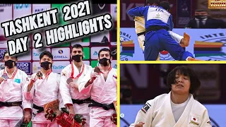 Judo Tashkent GS 2021 Day 2 Highlights - ITALIAN MAGIC, BOLTABOEV so close, TOP IPPONS, etc.