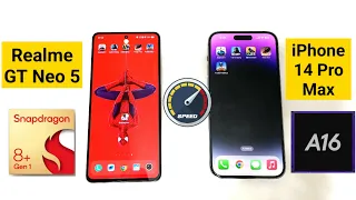 Realme GT Neo 5 vs iPhone 14 Pro Max Speedtest 5 Heavy Games 🔥🔥🔥