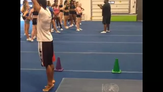 Aaron Cook | Standing double back on hard floor