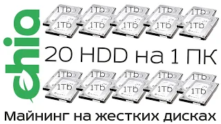 Сhia ферма - подключение 20 дисков на 1 ПК | чиа ферма на жестких дисках hdd ssd от AVIATOR