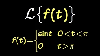 Laplace transform of a piecewise function, sect7.2#11