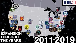 USL Expansion Through The Years (2011-2019)