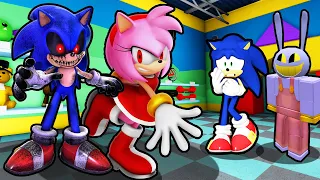 SONIC AND JAX VS SONIC.EXE AND AMY.EXE IN ROBLOX