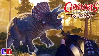Охота на динозавров #4 Встреча с ТРИЦЕРАТОПСОМ! Игра Carnivores Dinosaur Hunter Reborn