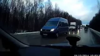 Последствия ДТП на трассе Иваново-Родники 18.12.2014