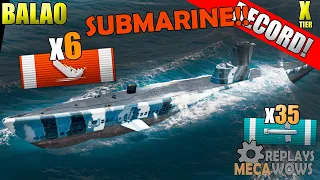 SUBMARINE Balao 6 Kills & 222k Damage | World of Warships Gameplay 4k