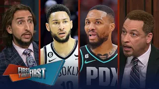 Blazers unimpressed w/ Heat's trade offers, Nets want to move Ben Simmons | NBA | FIRST THINGS FIRST