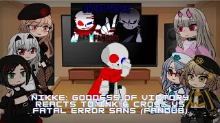 Nikke: Goddess Of Victory reacts to Undertale | Ink and Cross vs Fatal Error Sans (Fandub) | 2/?