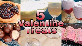 5 Valentine Treats | Easy Valentine’s Day Desserts | Valentine Day Recipes | Easy Recipes