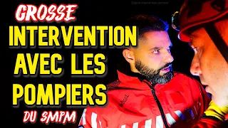 DÉPART EN INTERVENTION AVEC LES POMPIERS DU SMPM (GRIMP) (Nevers) !