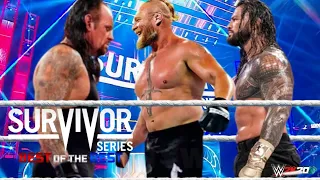 WWE November 9, 2021 - Brock Lesnar vs Roman Reigns vs The Undertaker : Survivor Series 2021