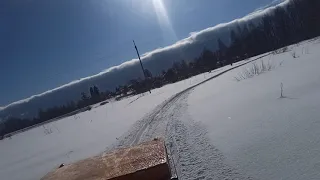 Мототолкач по глубокому снегу