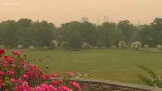 Wildfire smoke creates hazy skies across Connecticut