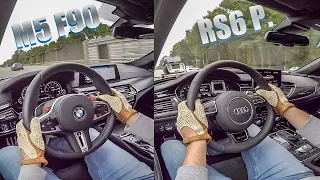 M5 F90 vs. RS6 Performance - RACE🏁 & SOUND💥