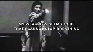 $uicideboy$ - My Weakness Seems To Be That I Cannot Stop Breathing (Lyric Video) (prod. ByMe Beats)