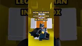 How to make LEGO BATMAN in ROBLOX #roblox #robloxavatar #lego #legobatman #legomovie #shorts