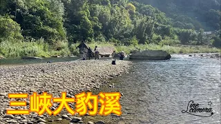 Creek fishing in Taiwan 三峽大豹溪釣查.風太大無法釣來對時間很重要