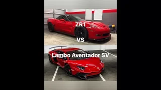 $500k Lamborghini Aventador SV vs. $60k Chevy Corvette ZR1