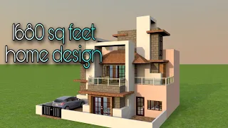 1680 sq feet home design