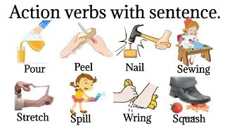 Action verbs vocabulary || Learn Action verbs vocabulary In English with Sentence #vocabulary