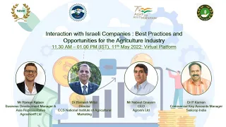 Interaction with Israeli Companies  Best Practises and Opportunities for the Agriculture Industry