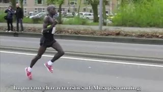 Moses Mosop (Kenya) Running technique / Looptechniek