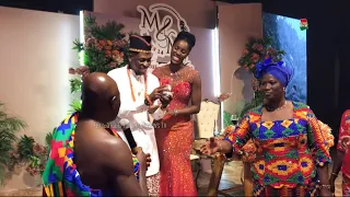 Moses Bliss’s in-laws surprises him with a prestigious gift at their traditional marriage in Ghana
