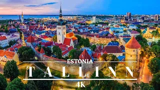 Tallinn Estonia 4K/ Tallinn Old Town- Medieval City/ Cinematic Drone Footage