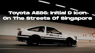 Toyota AE86: Initial D Icon On The Streets Of Singapore | 4K