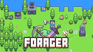 Маршмелка зделала меч и рюкзак играем в Forager #2 часть