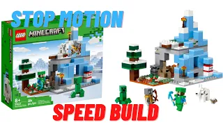 LEGO Minecraft The Frozen Peaks (21243) Stop Motion Speed Build