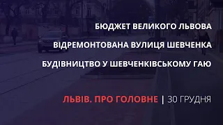 Бюджет Львова, скандальне будівництво у Шевченківському гаю | «Львів. Про головне» за 30 грудня