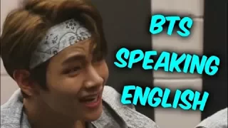 BTS Speaking English Compilation