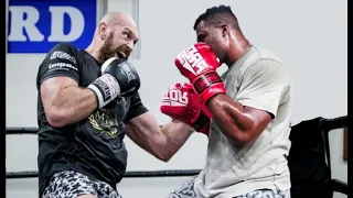 Francis Ngannou and Tyson Fury Training For Boxing Match in Saudi Arabia