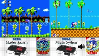 Slogra's Sonic Mod (1.03 Beta 6) vs Original Sonic (SEGA Master System) comparison