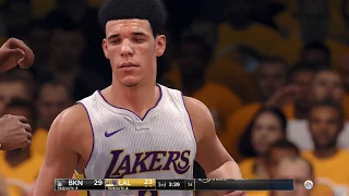 NBA LIVE 18 - Los Angeles Lakers vs Brooklyn Nets | Big Baller Brand  (FULL MATCH) (1080p 60fps)