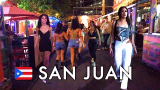 🇵🇷 SAN JUAN NIGHTLIFE DISTRICT PUERTO RICO 4K TOUR