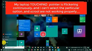 Laptop touchpad flickering problem solved || 100%