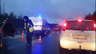На 25-м километре на Новоприозерском шоссе произошла смертельная авария