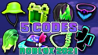 ВСЕ 5 НОВЫХ РОБЛОКС ПРОМОКОДОВ В РОБЛОКСЕ 2021 | Все коды | Roblox Codes | New code roblox