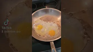 Eggs on Stainless Steel pan hack to non stick