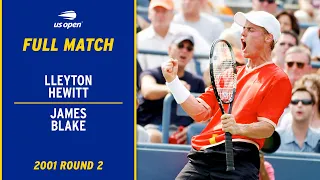 Lleyton Hewitt vs. James Blake Full Match | 2001 US Open Round 2