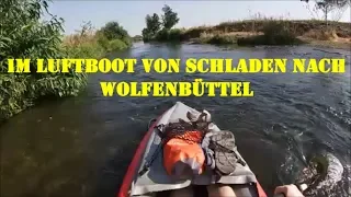 Paddeltour mit dem Gumotex Helios 2 auf der Oker von Schladen nach Wolfenbüttel