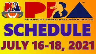 PBA GAME SCHEDULE I PHILIPPINE CUP SEASON 46 I JULY 16-18, 2021 I INTERGA